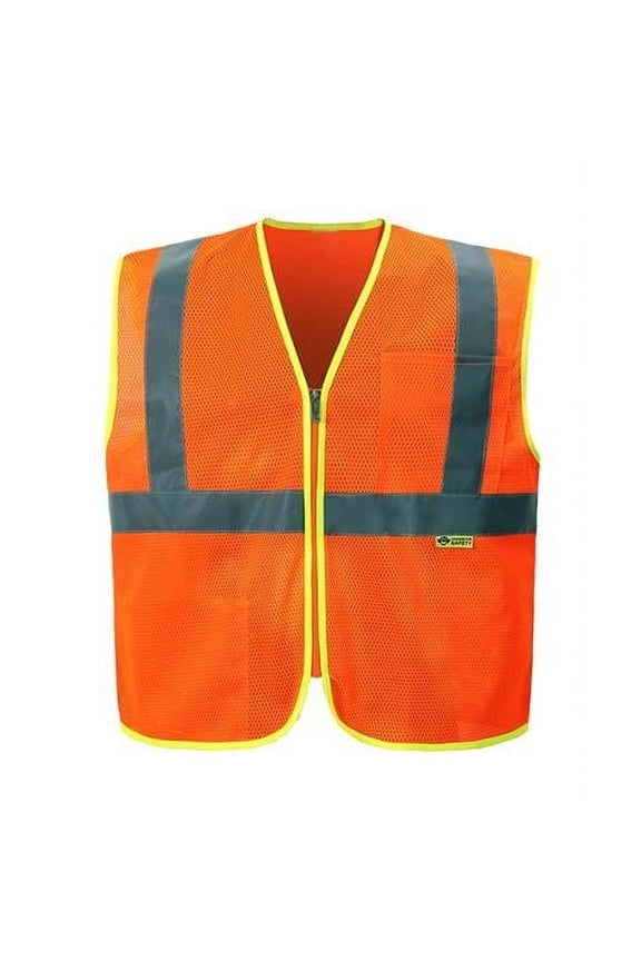 International MZ327C-2 2XL Class 2 Economy Safety Vest, Orange - 2XL