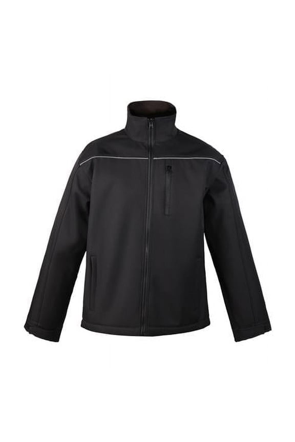 2W International PAC-CS-BLK L City Softshell Jacket, Black - Large