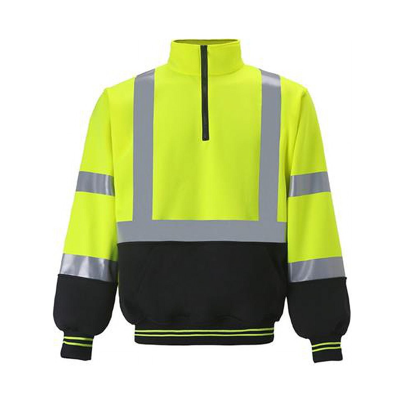 2W International SSQZ25C-3 XL Class 3 Two Tone Quarter Zip