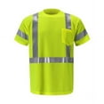 thumbnail image 1 of 2W International TB115C-3 XL High-Viz Class 3 Short Sleeve Birdseye T-Shirt, Lime - Extra Large, 1 of 1