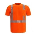 thumbnail image 1 of 2W International TS103C-2 4XL Class 2 High-Viz Short Sleeve Jersey T-Shirt, Orange - 4XL, 1 of 1