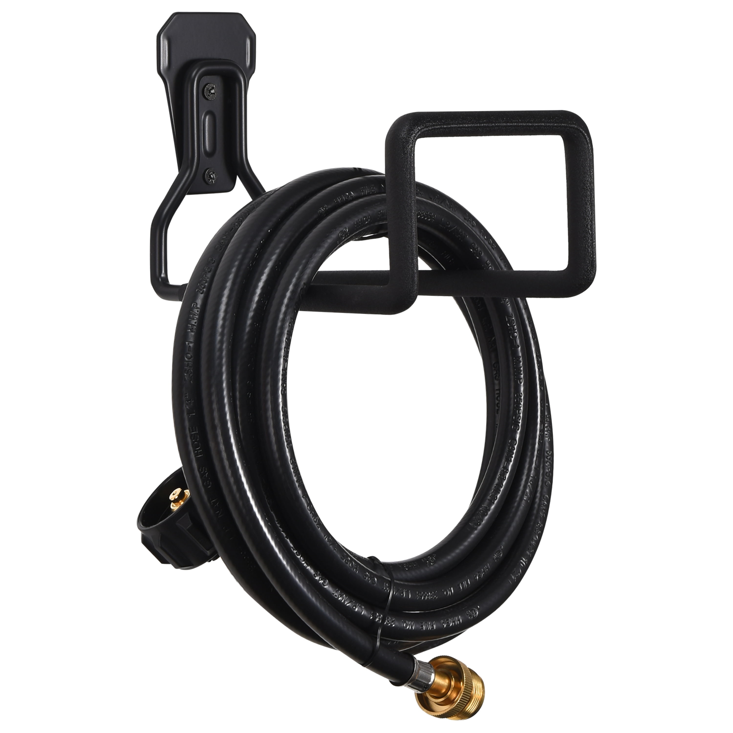 2WAYZ Black Heavy Duty Metal Wall-Mounted Hose Holder