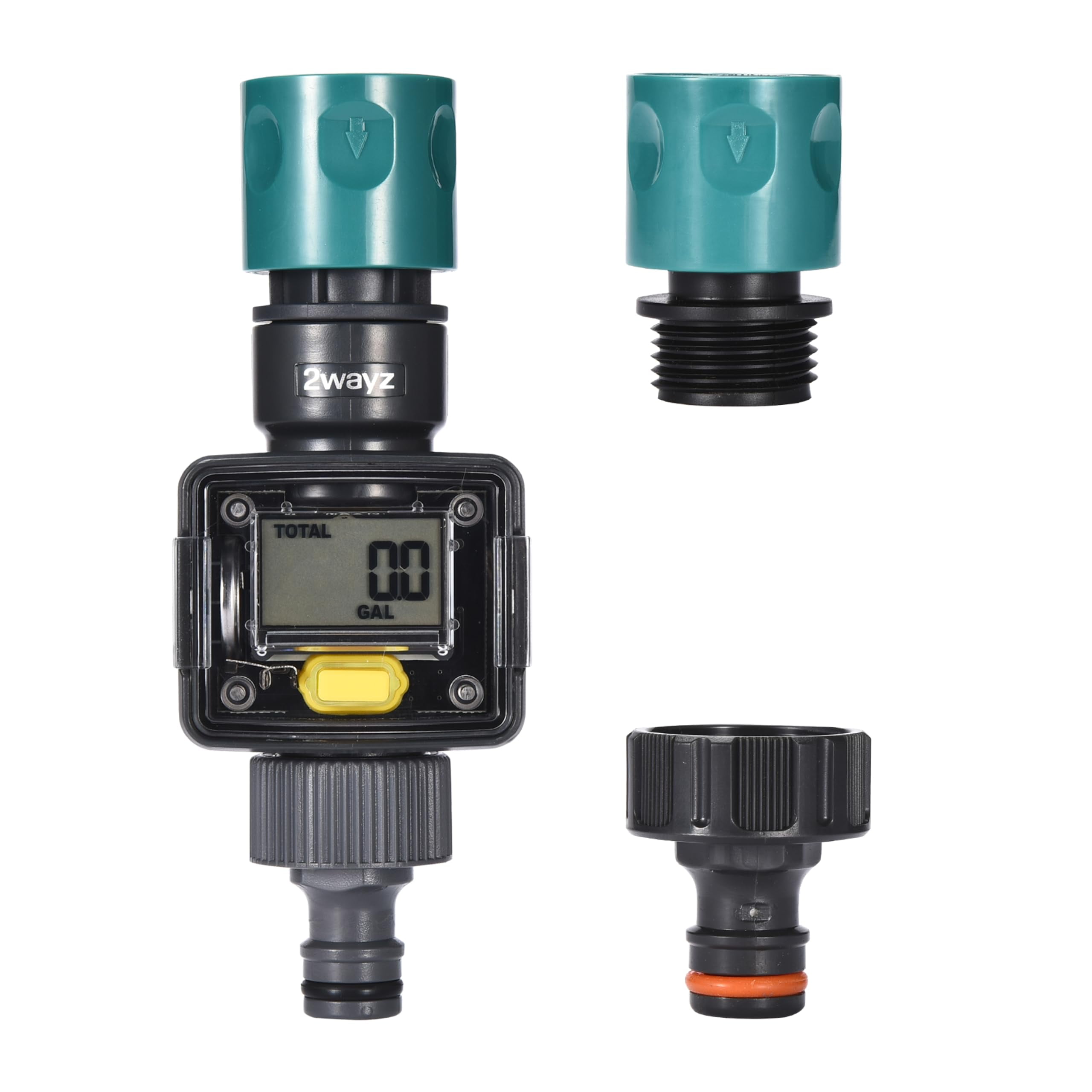 2WAYZ Smart Digital Water Meter Timer with Quick Connect Fittings
