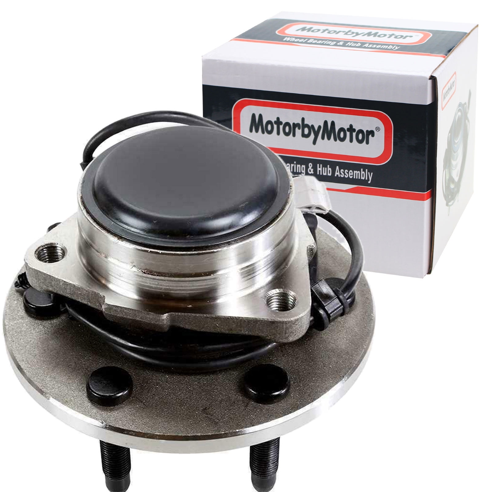 Hub204 MotorbyMotor Front Wheel Bearing Hub Assembly, 2WD, 6 Lugs, RWD, Fits ...