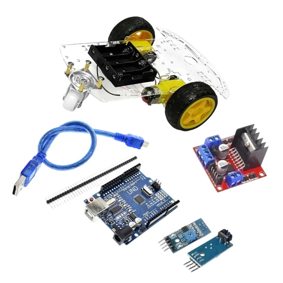 2WD Intelligent Car Robot Chassis Motor Speed Encoding Motor Remote Control Toy Programmable For Motor Instrument