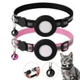 thumbnail image 1 of 2WIN2BUY 2 Packs Compatible with Airtag Dog Collar,Reflective Kitten Tracker Collar with AirTag Holder,Adjustable GPS Pet Collar with Quick Snap Buckle for Cats & Small Dogs,Black, 1 of 10