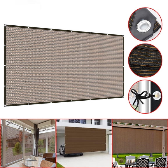2WIN2BUY 90% Sun Shade Cloth with Grommets,10'X3.3' Pergola Shade Cover Canopy,Mesh Tarp Sun Screens for Patio, Garden, Backyard