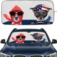thumbnail image 1 of 2WIN2BUY Car Windshield Sun Shade,Foldable Sun Shade for Windshield,Blocks UV Rays and Heat Front Window Sun Visor Protector 59"X33", 1 of 10