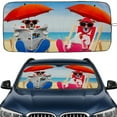 thumbnail image 1 of 2WIN2BUY Car Windshield Sun Shade,Foldable Sun Shade for Windshield,Blocks UV Rays and Heat Front Window Sun Visor Protector 59"X33", 1 of 10