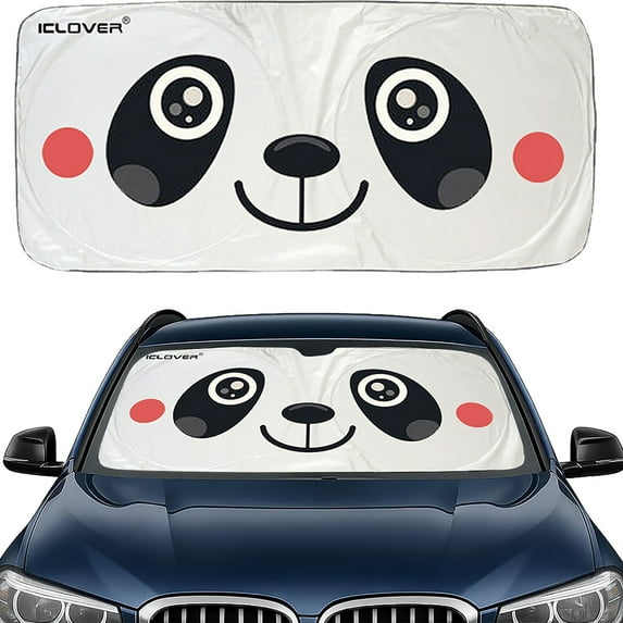 2WIN2BUY Car Windshield Sun Shade,Foldable Sun Shade for Windshield,Blocks UV Rays and Heat Front Window Sun Visor Protector 59"X33"