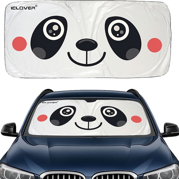 2WIN2BUY Car Windshield Sun Shade,Foldable Sun Shade for Windshield,Blocks UV Rays and Heat Front Window Sun Visor Protector 59"X33"