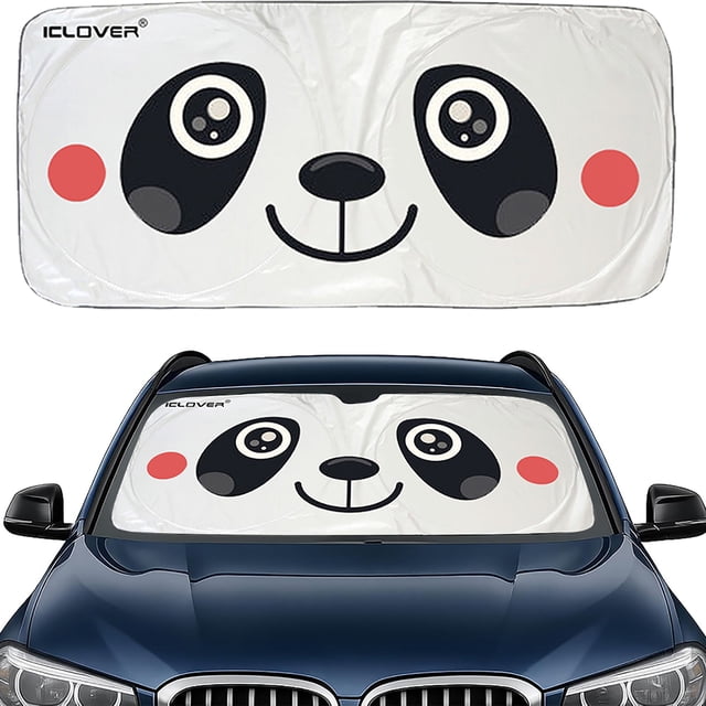 2WIN2BUY Car Windshield Sun Shade,Foldable Sun Shade for Windshield,Blocks UV Rays and Heat Front Window Sun Visor Protector 59"X33"