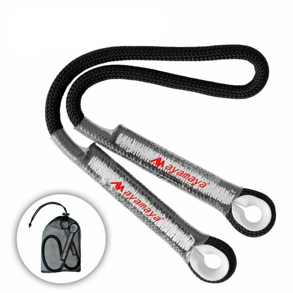 2WIN2BUY Prusik Cord Pre-Sewn Loop, 10mm 27KN Nylon Climbing Utility Cord,Eye-to-Eye Sewn Loop Multipurpose Rope for Outdoor Climbing Arborist Mountaineering 30"