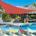 thumbnail image 1 of 2WIN2BUY Rectangle Sun Shade Sail,16'X16'Curved Edge Outdoor Shade Canopy,Breathable 95% UV Block Shade for Patio Garden Backyard,Rust Red, 1 of 8