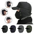 thumbnail image 1 of 2WIN2BUY Trapper Hat for Men Women,Winter Thick Warm Windproof Ushanka Hats with Ear Flap & Mask,Thermal Russian Hats for Hunting Skiing,Dark Gray, 1 of 12