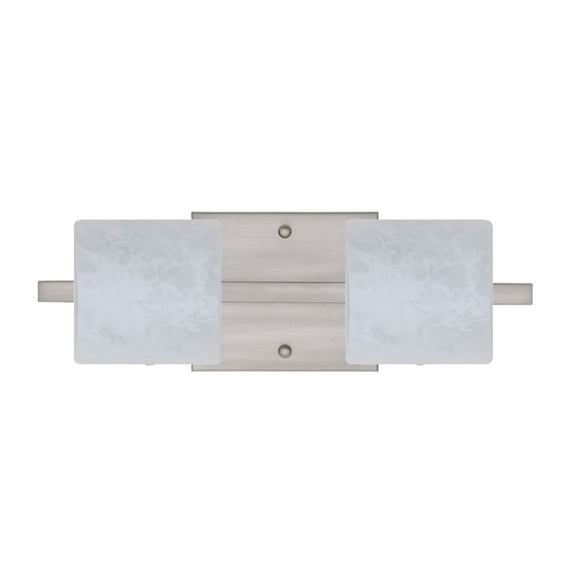 Paolo 2 - Light Satin Nickel/Silver - LED Brass And Steel Wall Sconce