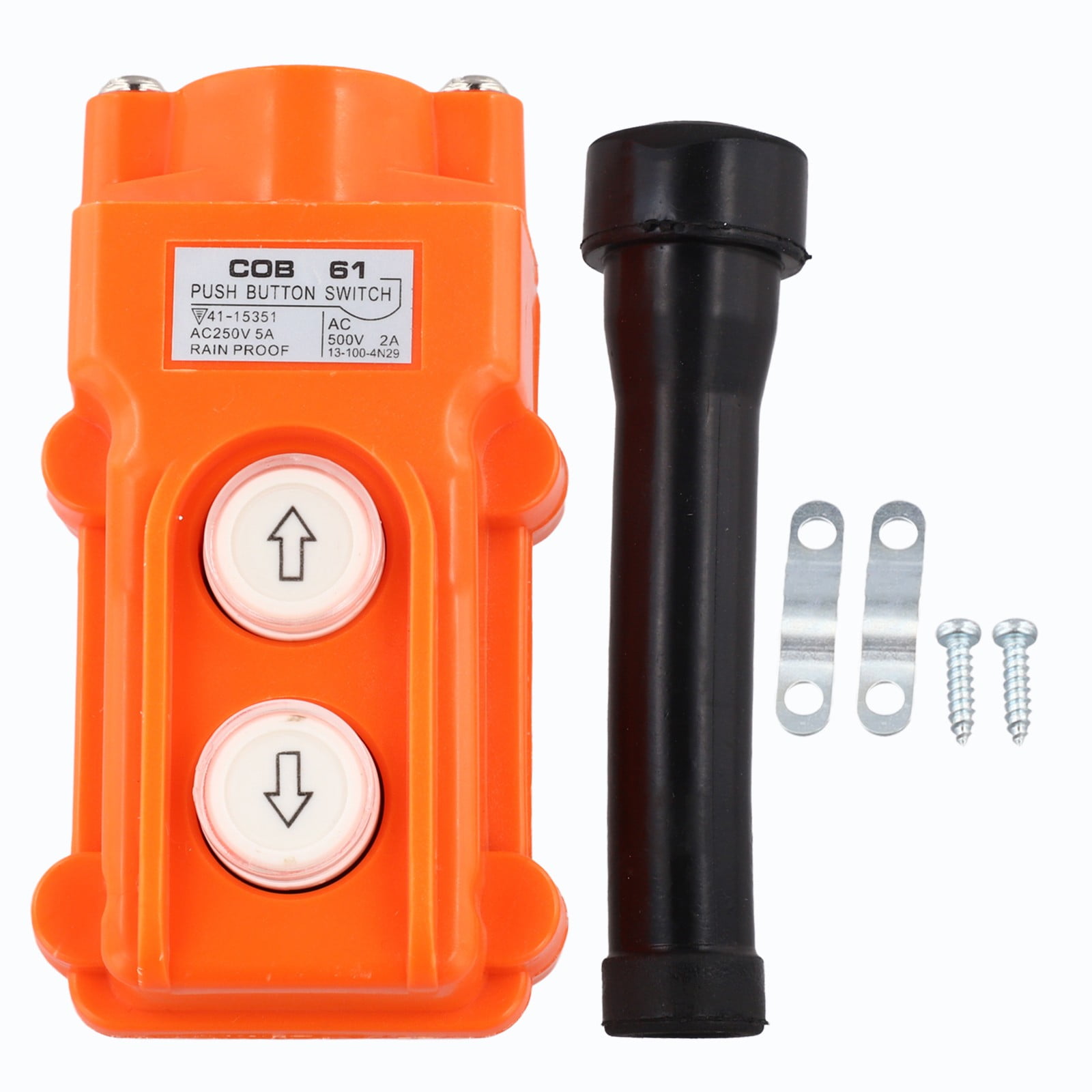 2Way Hoist Crane Push Button Switch Rainproof COB-61 Orange Hoist ...