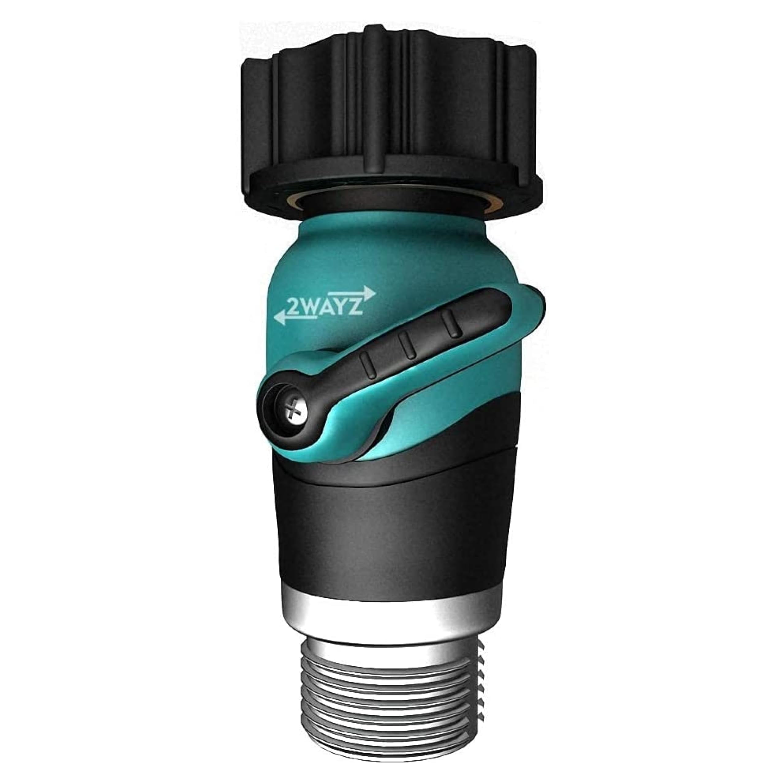 2wayz Heavy Duty Garden Hose Connector with Shut Off Valve