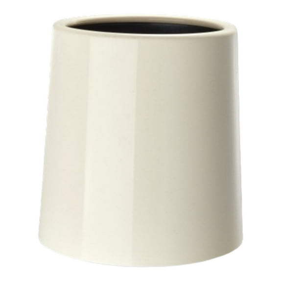 2White Desktop Trash Can Mini Small Waste Bin With Lid For Office Bedroom Dorm Desk Kitchen Bathroom Countertop Plastic Compact Design Easy Clean 5.83X5.51X4.92 Inches