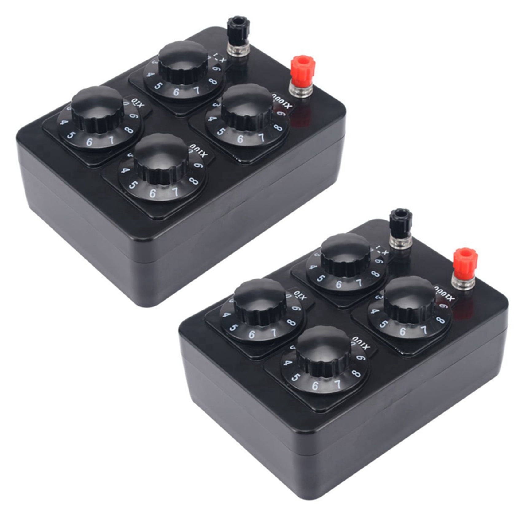 2X 0-9999 Ohm Simple Resistance Box Precision Variable Decade Resistor ...
