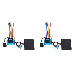 2X 1:10 Car 120A Waterproof Brushless Esc + Program Card Combination Details, for 1/10 Rc Car