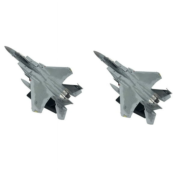 2X 1/100 Scale Airplanes F15 Eagle American Navy Airplanes Model for Gift