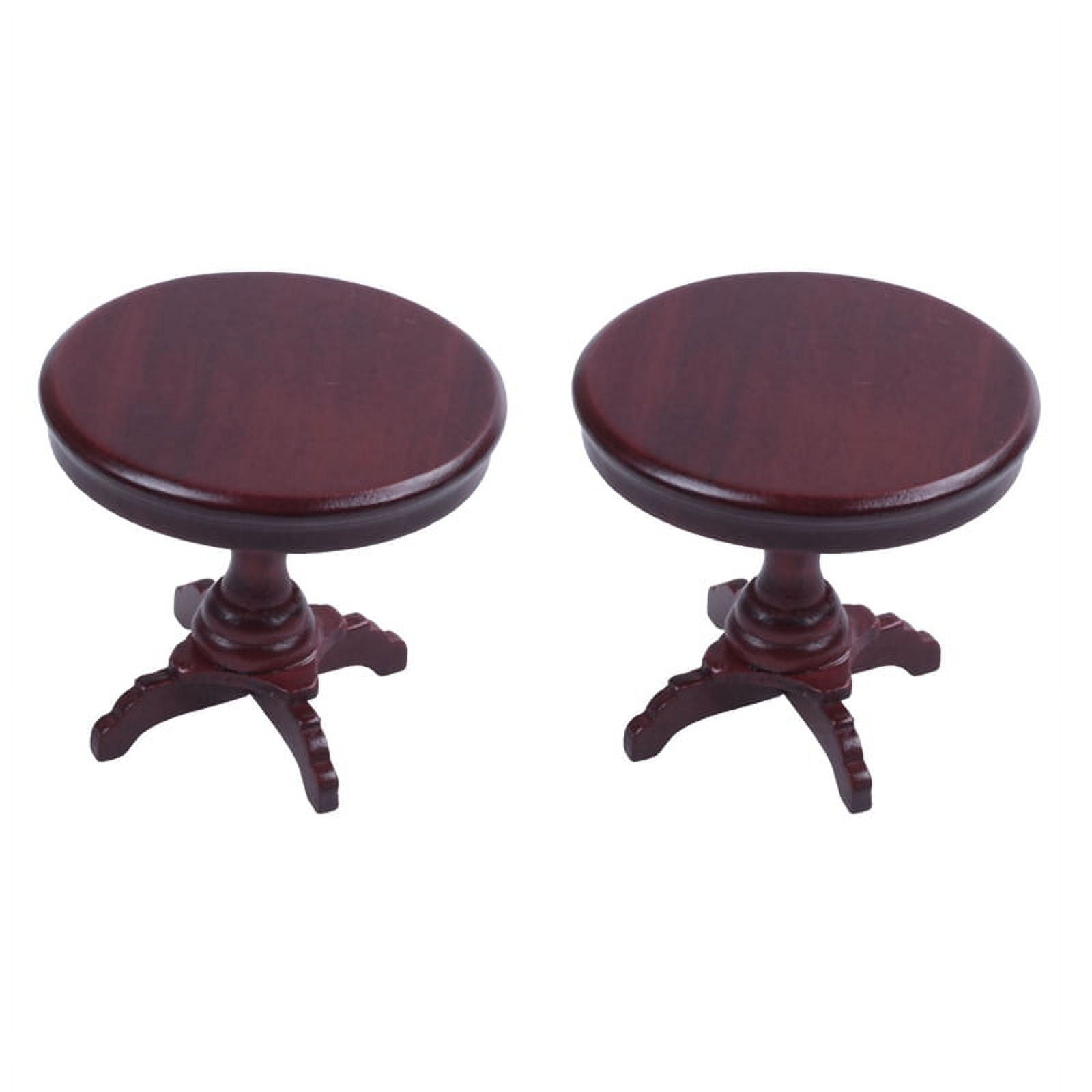Tavolo Rotondo In Miniatura Scala 1:6 – Stile Nordico – Per Casa Delle Bambole – HEALERWORLD