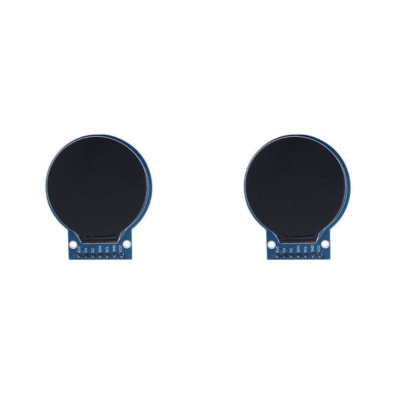 2X 1.28 Inch HD IPS Color TFT LCD Display Module Round Board 7 Pins RGB LED Round Screen PCB Board