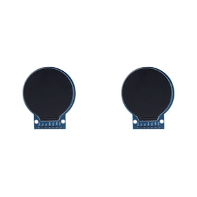 2X 1.28 Inch HD IPS Color TFT LCD Display Module Round Board 7 Pins RGB LED Round Screen PCB Board