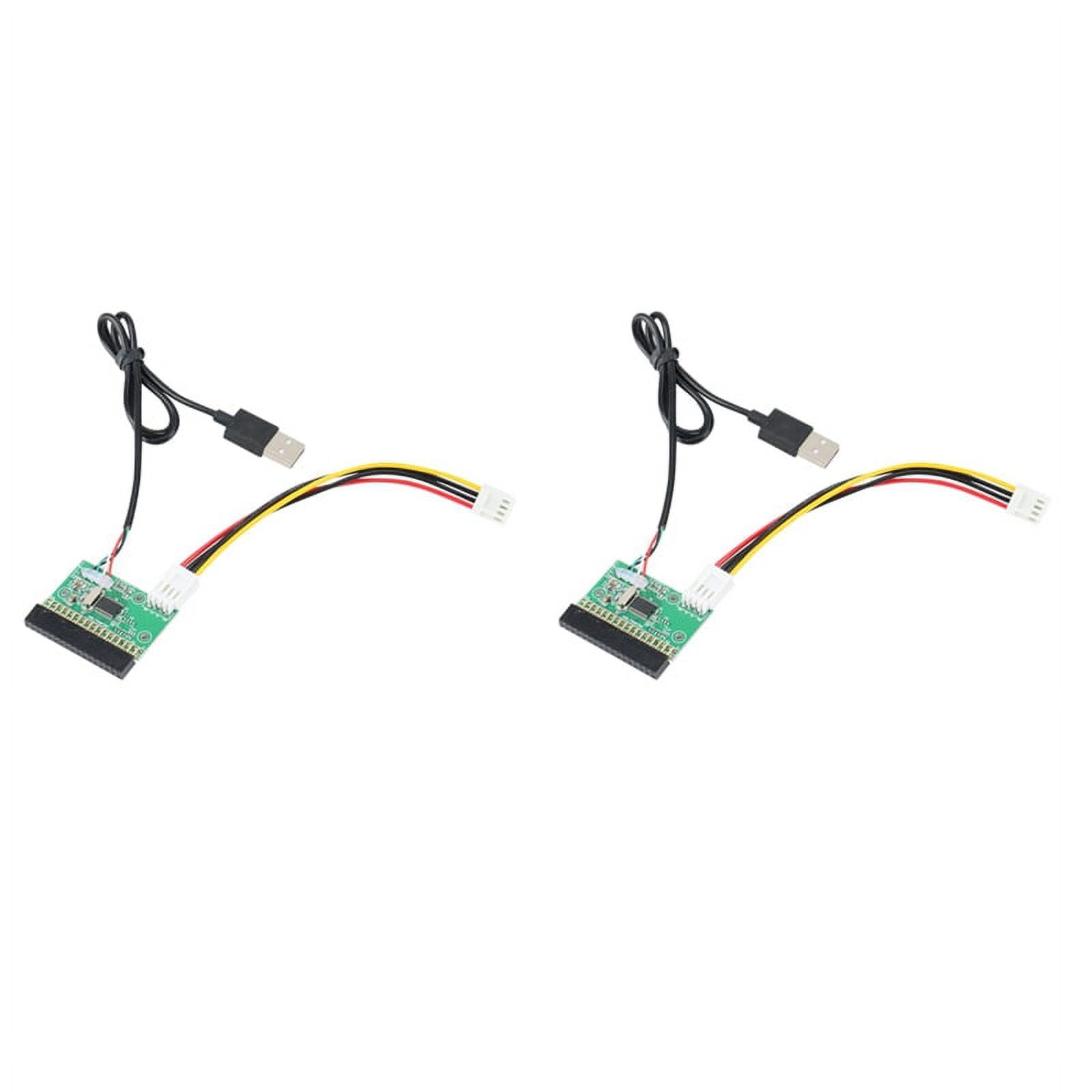 2X 1.44MB 3.5Inch Floppy Drive Connector 34 PIN 34P to USB Cable Adapter PCB Board PC USB TO FLOPPY U Disk to Floppy,2 x Floppy Drive Connector 2 cable,Green