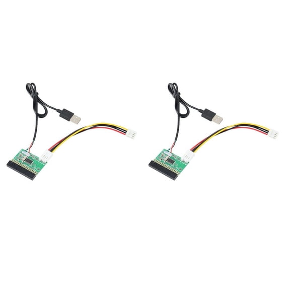 2X 1.44MB 3.5Inch Floppy Drive Connector 34 PIN 34P to USB Cable Adapter PCB Board PC USB TO FLOPPY U Disk to Floppy