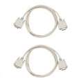 thumbnail image 1 of 2X 1.4M RS232 DB9 9 Pin Male to VGA Video 15 Pin Male Adapter Cable Light Gray,2 x VGA to DB9 Cable,Light Gray, 1 of 8
