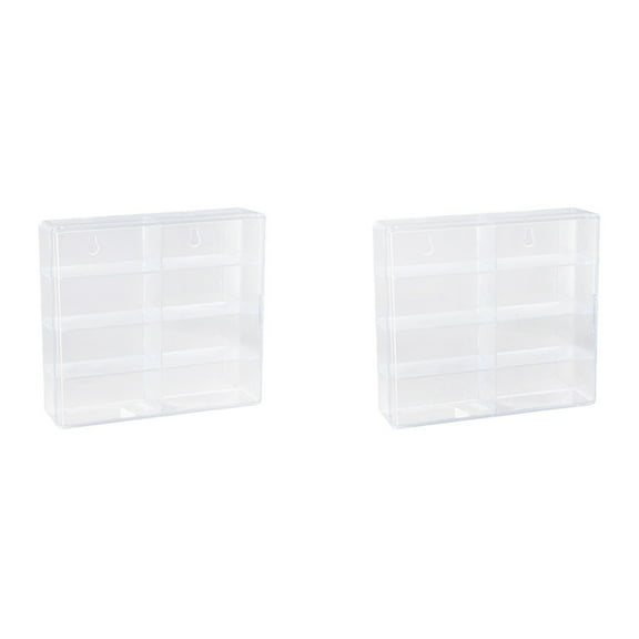 2X 1:64 for Hot Wheel Display Box Car Model Toy Cabinet Rack for Hotwheel Cars Diecast Storage Dustproof Display Box B