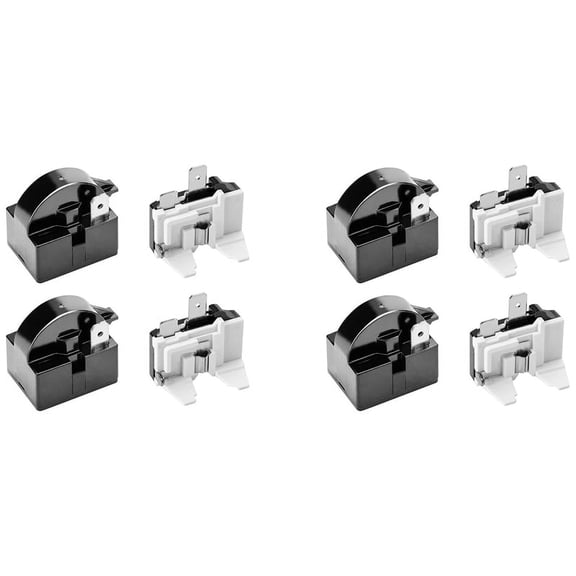 2X 1 Pin QP2-4.7 PTC Relay,1 Pin Refrigerator Relay and 6750C-0005P Refrigerator Overload Protector