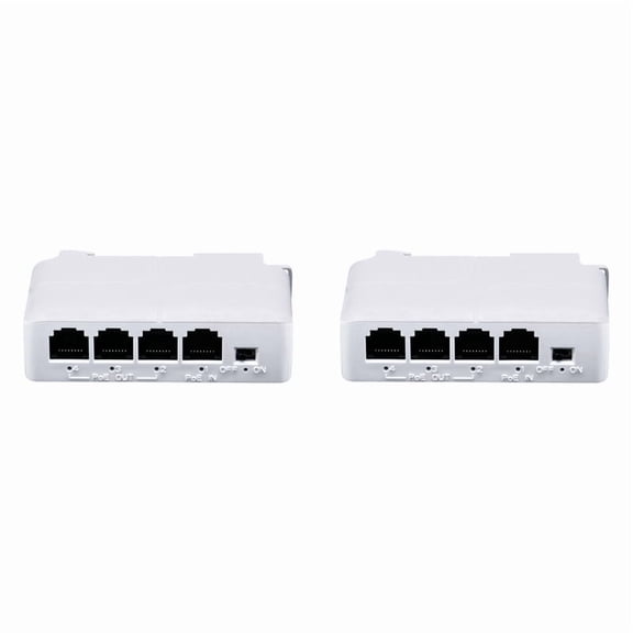 2X 1 to 3 Port PoE Extender 10/100M Poe Repeater IEEE802.3Af for IP Transmission Extender for POE Switch NVR IP Camera
