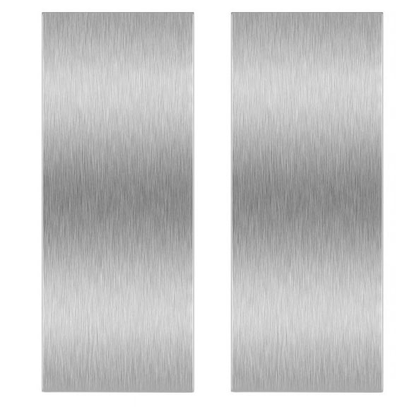 2X 10 Inch Stainless Steel Cake Scraper Large Edge Stripe Edge Smoother Scraper Cake Decorating Comb Cake Scraper,2 x Fondant tools,Silver