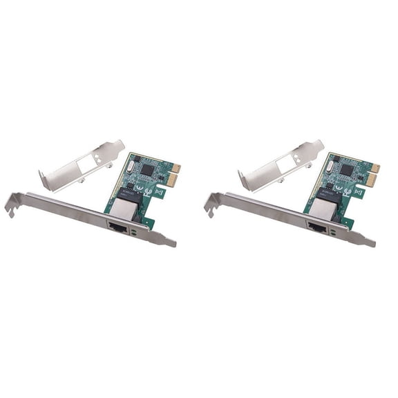 2X 1000Mbps Gigabit Ethernet PCI Express PCI-E Network Card 10/100/1000M RJ45 LAN Adapter Converter Network Controller