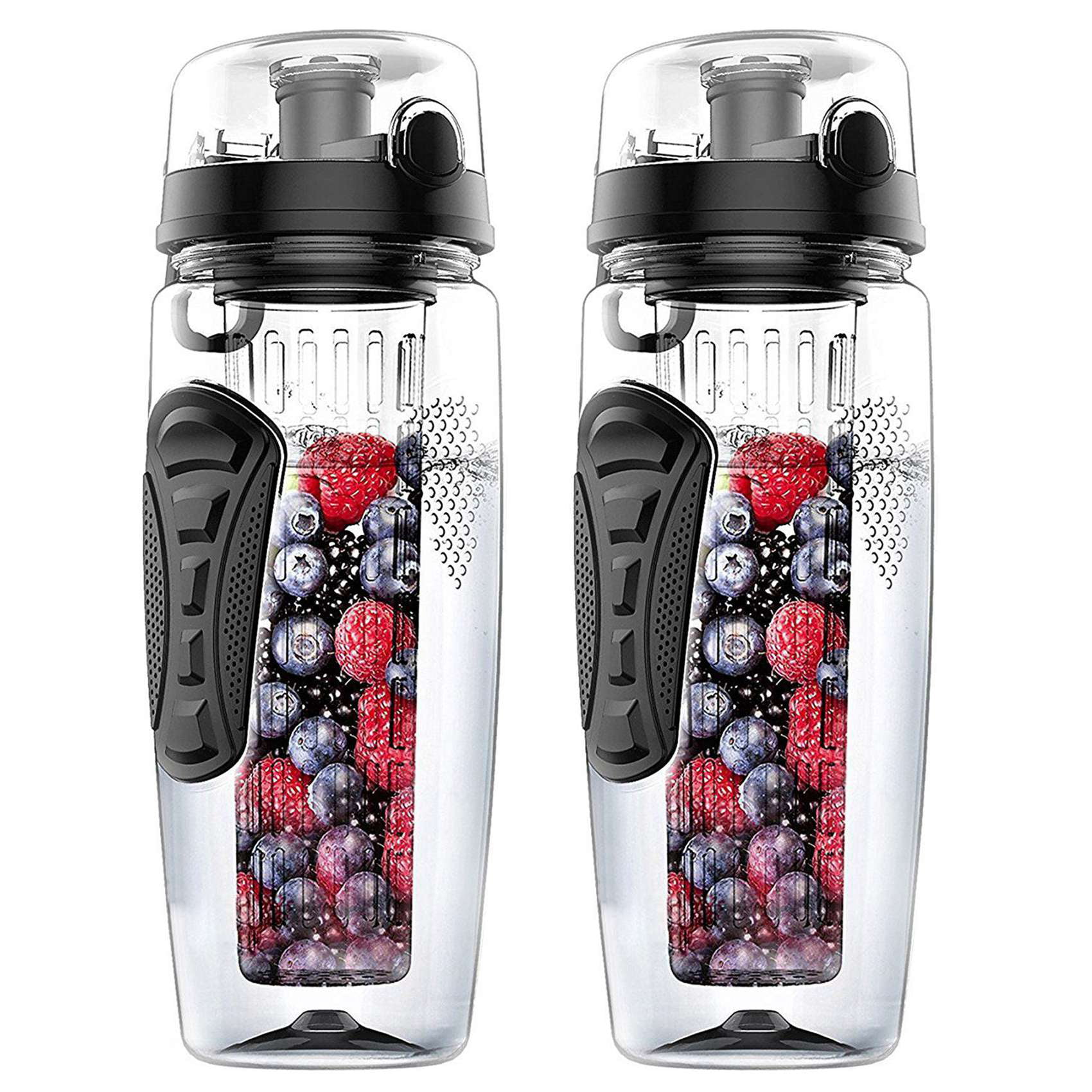 Brimma Fruit Infuser Water Bottle - 32 oz 0.25 gallon Water Bottle, Large  Leakproof Plastic Fruit Infusion Water Bottle… - Gently Sustainable  Homestead