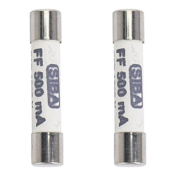 2X 1000V 500mA 6.3 x 32mm White Ceramic Fuse for Multimeter