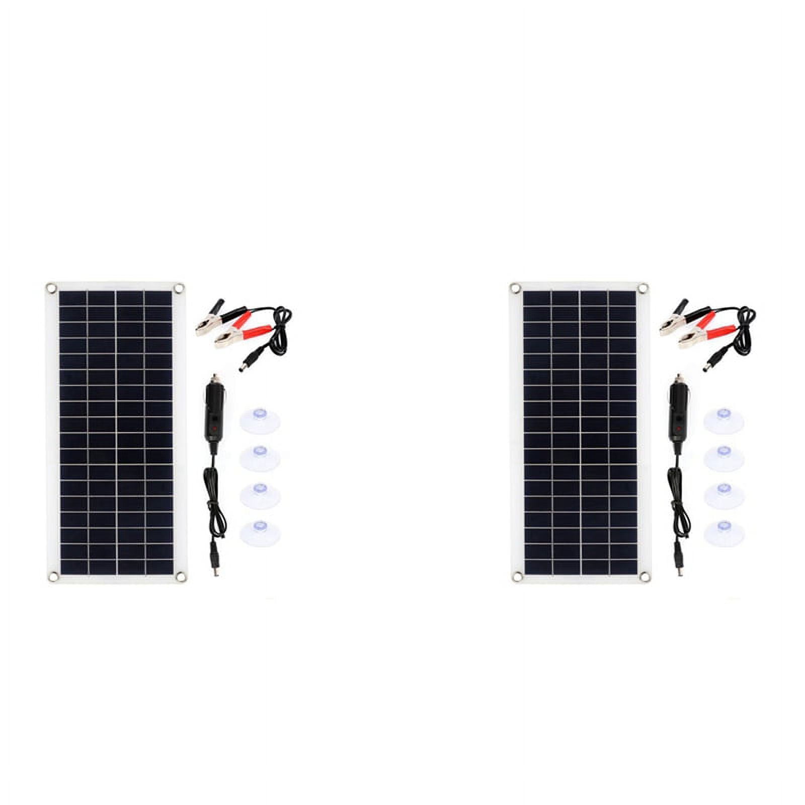 2X 1000W Solar Panel 12-18V Solar Cell Solar Panel for Phone RV Car MP3 PAD Charger Outdoor Battery Supply B