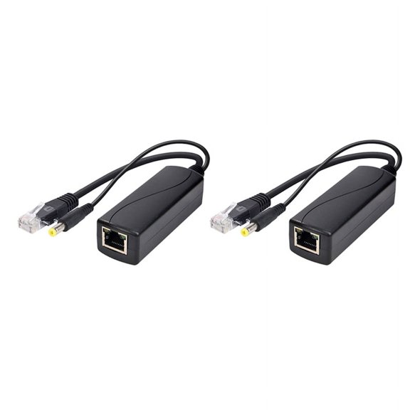 2X 100M PoE Splitter 12V 1A IEEE 802.3Af 1.5KV Isolation Protection for Home Network Office Network