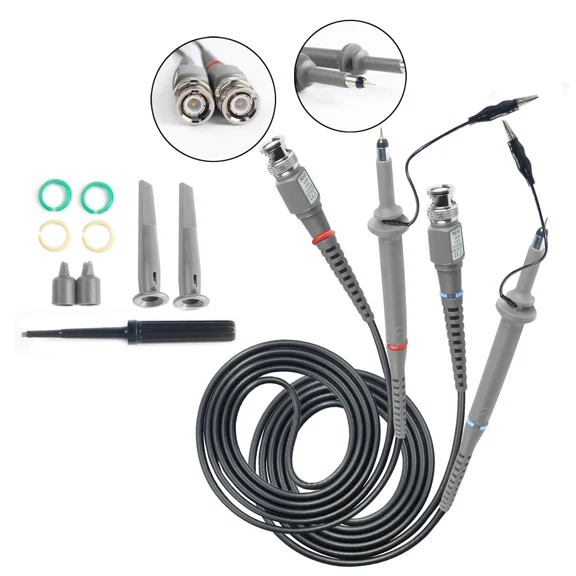 2X 100Mhz Oscilloscope Scope Analyzer Clip Probe Test Leads Kit For Hp Tektronix
