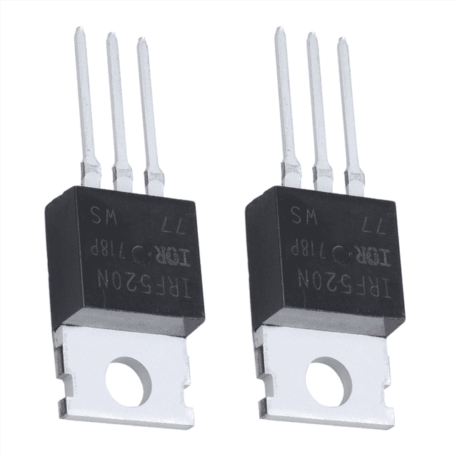 2X 100V 9.7A NChannel Power Pulled IR MOSFET Transistor IRF520