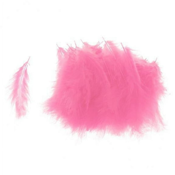2X 100pcs Feather Bobo Feather Ornaments Balloon accessory Pink