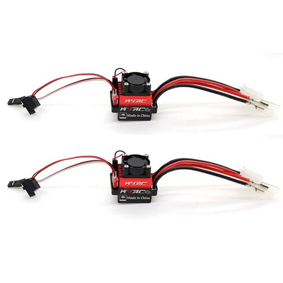 2X 1060 60A Waterproof Brushed ESC Speed Controller Forward Brake and Reverse Brake with 6V/3A BEC for 1/10 RC Car Parts
