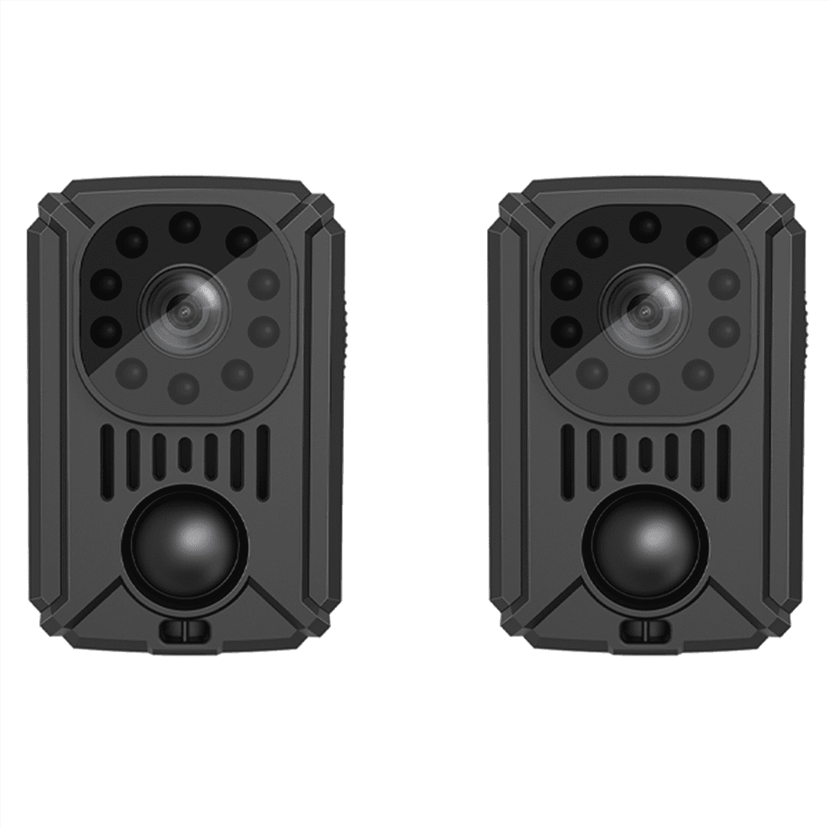2X 1080P MD31 Portable Body Camera Mini Camera Pocket Cam Night Vision Small Sport Camera for Cars PIR Video Recorder DV,2 x Body Camera 2 x USB Cable 2 x English manual,Black