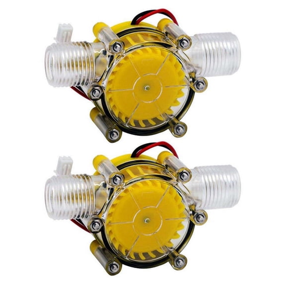 2X 10W Water Flow Pump Mini Hydro Generator Turbine Flow Hydraulic Conversion 80V,2 x Generator