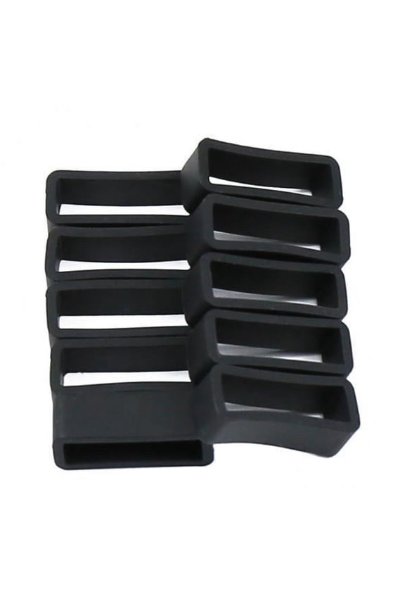 2X 10pcs Rubber Strap Loop Watchstrap Watch Retainer 19MM