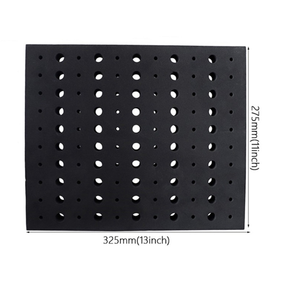 2X 110 Holes Router Bit Tray Storage Holder for 1/4Inch 1/2Inch Milling Bits Organizer