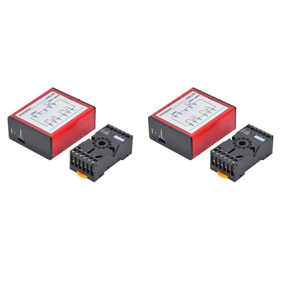 2X 110B Vehicle Detector AC220V Single Channel Inductive Vehicle Loop Detector for Car Parking Lot Access Control